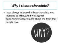 Slides: History of chocolate 2