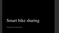 Smart bike sharing 2