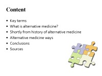 Alternative medicine slides 2