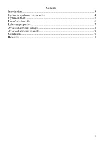 Hydraulic oils for aircraft hydraulic systems 2