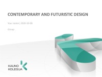 Contemporary and futuristic design slides 1