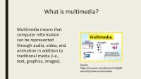 Slides on Multimedia 3