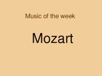 Mozart project 1