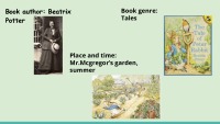 Slides about book: Beatrix Potter book „The Tale of Peter Rabbit and Others“ 2