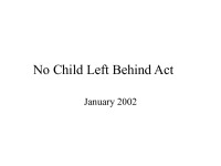 No Child Left Behind Act 1