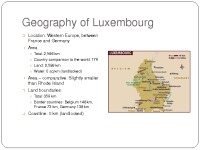 Politics of Luxembourg presentation 2