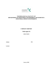 Company Report Volkswagen AG 1