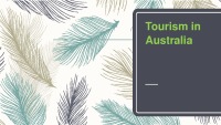 Tourism in Australia 1