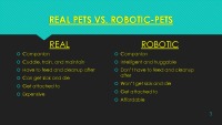 Robotic pets 3