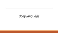 Body language slides 1