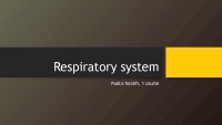 Respiratory system 1