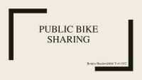 Public bike sharing 1