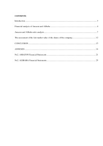 Analysis of Amazon and Alibaba 2