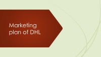 Marketing plan of DHL 1