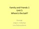 Learning English: Family and Friends Unit 1