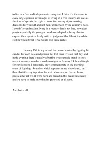 Freedom Defenders Day essay 2