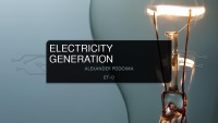 Electricity generation 1