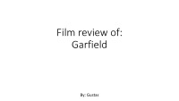 Film Review „Garfield“ presentation 1