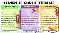 English Past simple tense: positive, negative, question 2