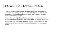 Culture model: Hofstede’s cultural dimensions 3