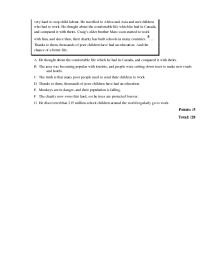 Learning English: Unit 7 Test 3