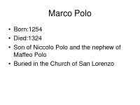 Marco Polo presentation 1