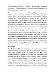 Nuclear weapons and concept of deterence 3