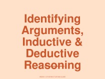 Arguments and Reasoning 1