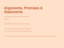 Arguments and Reasoning 2