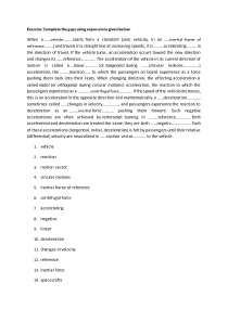 English Exercise: Complete the gaps using expressions given below 1