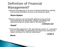 Financial management slides 2