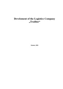 Develoment of the Logistics Company „Trailine“ 1