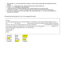 Learning english: Unit 2 Test Grammar 2