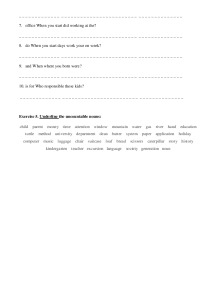 English Grammar exercises 3