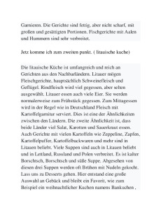 Deutsche und litauische Küche 2