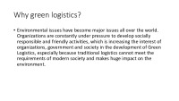 Green logistics presentation 2