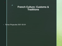 French Culture Traditions presentation 1