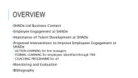 Proposals linked to hrd interventions to improve levels of employee engagement 2