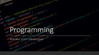 Slides on Programming 1