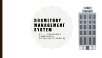 Dormitory Management System 1