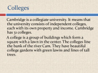 Slides about Cambridge university 3