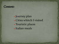 Journey to Italy presentation 2