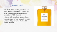 Slides about Chanel Brand 3