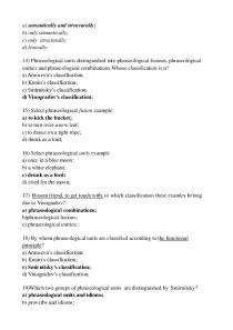 Phraseological units and idioms Combinability and collocability 3