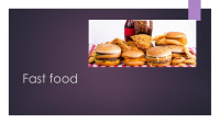 Slides about Fast food 1