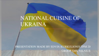 National cuisine for Ukraine 1