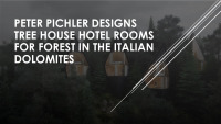 Peter Pichler designs Tree House hotel rooms for forest in the Italian Dolomites 1