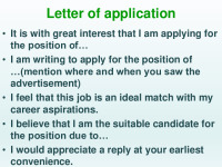 Semi formal letter: Types of letters 3