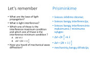 Light diffraction slides 1