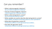 Electric energy generation and transmission 2